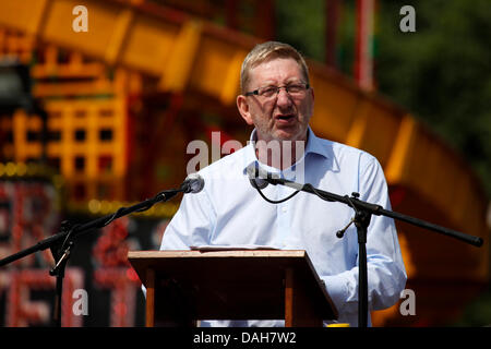 Len McCluskey lors de la 129e Gala à mineurs de Durham Durham, Angleterre. McCluskey est secrétaire général de l'Union européenne unissent. Banque D'Images