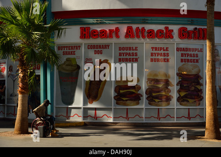 The Heart Attack Grill, Las Vegas Nv Banque D'Images