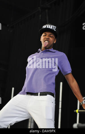 Portsmouth, Virginia, USA. 12 juillet, 2013. TREVANTE Singer se produiront au pavillon d'information chez Ntelos.©Tina Fultz/ZUMAPRESS.COM Crédit : Tina Fultz/ZUMAPRESS.com/Alamy Live News Banque D'Images