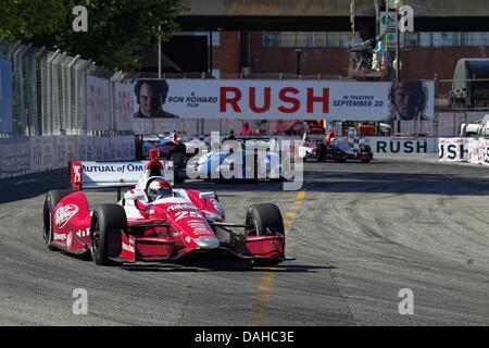 Toronto, Ontario, Canada. Le 13 juillet, 2013. IZOD Indycar Series, Honda Grand Prix de Toronto, Toronto, ON, Canada, du 12 au 14 juillet 2013, Marco Andretti, Andretti Autosport. Credit : Ron Bijlsma/ZUMAPRESS.com/Alamy Live News Banque D'Images