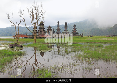 Pegubugan, généralement connu comme Gubug Temple sur la rive du lac Tamblingan, Munduk Village. Bali, Indonésie. Banque D'Images