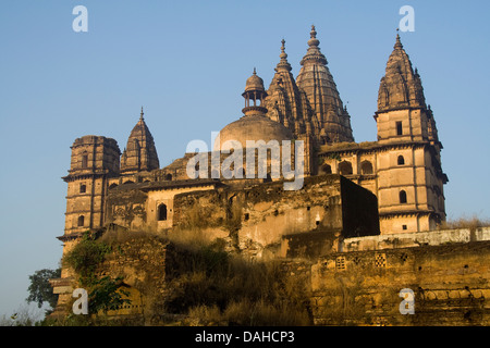 Chaturbhuj Temple construit par Bundela souverains Rajput à Orchha, Madhya Pradesh, Inde, Asie Banque D'Images