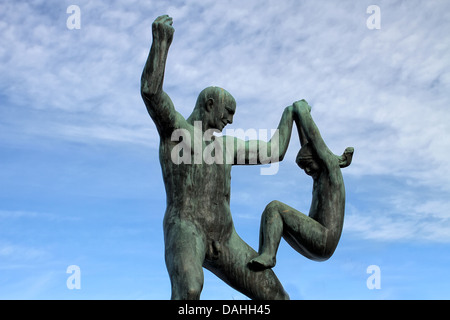 Statues de Vigeland park Banque D'Images