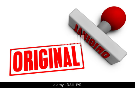 Timbre Original ou hacher sur papier en 3d Concept Banque D'Images