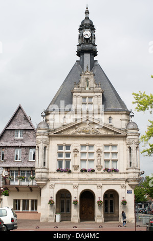 Hôtel de ville ou à l'Hôtel de Ville, dans la région de Peronne, dans le nord de la France Banque D'Images