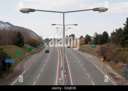 L'A55 dual carriage way de Conwy dans le Nord du Pays de Galles Banque D'Images