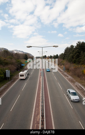 L'A55 dual carriage way de Conwy dans le Nord du Pays de Galles Banque D'Images