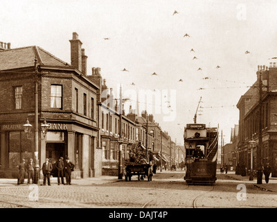 Whalley Range Blackburn début des années 1900 Banque D'Images