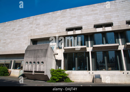 Style brutaliste Berkeley Library building Trinity college university area centre de Dublin Irlande Europe Banque D'Images