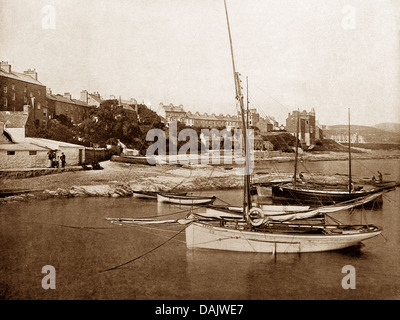 Sainte Marie du port à l'île de Man au début des années 1900 Banque D'Images