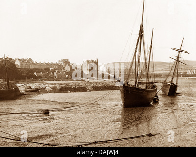 Sainte Marie du port à l'île de Man au début des années 1900 Banque D'Images