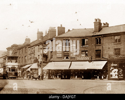 Ashton-under-Lyne Vieille Place début des années 1900 Banque D'Images