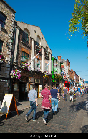 Temple Bar Square dans Temple Bar espace de divertissement centre de Dublin Irlande Europe Banque D'Images