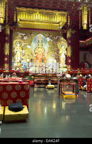 Dh Tooth Relic Temple Singapore Singapour temple bouddhiste et de l'intérieur des temples bouddha musée Banque D'Images