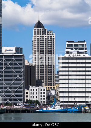 Dh Le port d'Auckland Auckland Nouvelle-Zélande Auckland City waterfront bâtiments gratte-ciel Banque D'Images