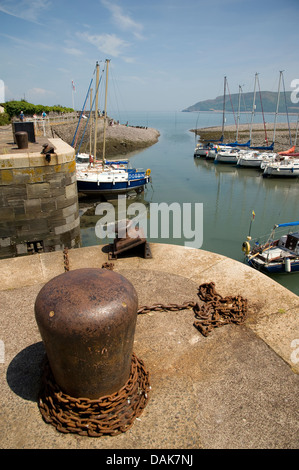 Le joli port de Porlock Weir, Somerset, Angleterre. Banque D'Images