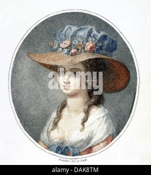 NANCY STORACE (1765-1817) French soprano d'environ 1788 Banque D'Images