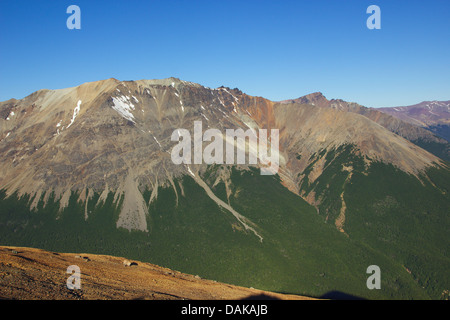 Paysage de montagne près de Cerro Castillo dans la lumière du soir, le Chili, la Patagonie Banque D'Images