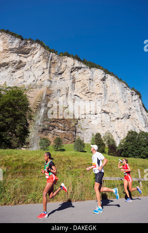 L'Europe, Alpes suisses, la Suisse, l'Oberland Bernois, l'Unesco, Jungfrau Marathon Banque D'Images