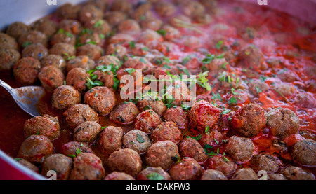 Boulettes marocaines à Dorset Sea Food Festival 2013 à Weymouth Harbour Banque D'Images