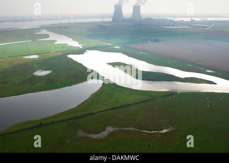 Vue aérienne pour Doelpolder Noord, Pays-Bas, Zeeuws-Vlaanderen Banque D'Images