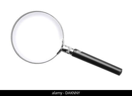 Classic loupe isolated on white Banque D'Images