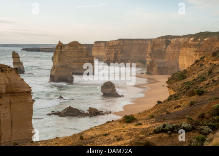 Emblématique de l'Australie sur les douze apôtres, Great Ocean Road Victoria sur la côte ouest du sud sauvage . Banque D'Images