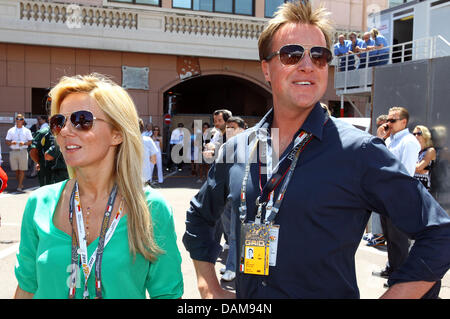 Ex-chanteuse Spice Girls Geri Halliwell vu avant le début de la F1 race track de Monte Carlo, Monaco, 29 mai 2011. Le Monaco Grand Prix de Formule 1 est la sixième saison de 19 courses et est composé de 78 tours. Photo : Jens Buettner Banque D'Images