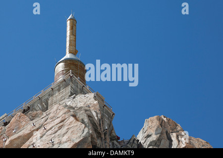 Vue de l'Aiguille du Midi Banque D'Images