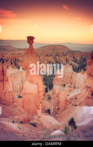 USA, Utah, Bryce Canyon National Park, le marteau de Thor Banque D'Images