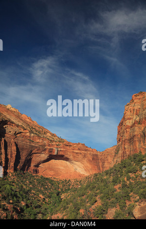 USA, Utah, Zion National Park, Grande Arche Banque D'Images