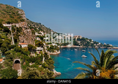 Cap Estel littoral entre Nice et Monaco Côte d'Azur Banque D'Images