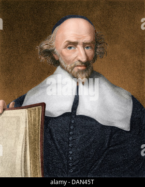 John Knox, chef de la réforme écossaise. Gravure sur acier de couleur numérique Banque D'Images