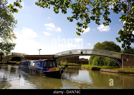 Braunston jonction entre le canal d'Oxford et le Grand Union Canal, grand classique sur le canal d'Oxford, Braunston, Northampton Banque D'Images