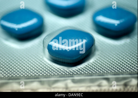 Pfizer viagra Tablets 100mg Sildenafil IMPUISSANCE DYSFONCTION ÉRECTILE Banque D'Images