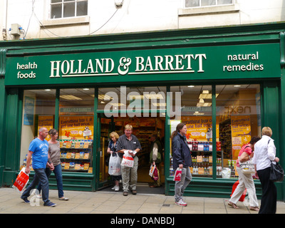 Holland & Barrett boutique, York, Angleterre Banque D'Images