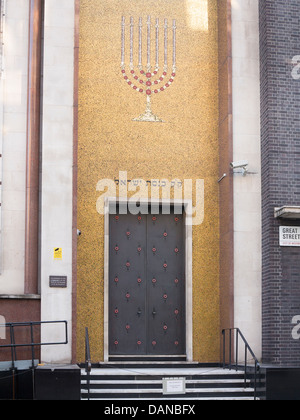 La Synagogue Centrale, sur Great Portland Street, Londres Banque D'Images