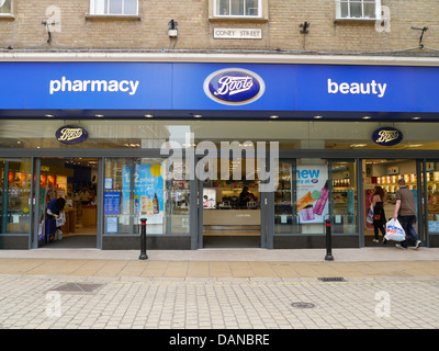 Bottes store à York, Angleterre Banque D'Images