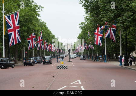 Le centre commercial vers Victoria Memorial, London, UK Banque D'Images