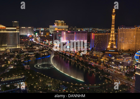 Le long de la Strip à Las Vegas, Nevada Banque D'Images