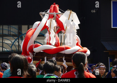 Shimizu Fête de l'eau à Misato La préfecture d'Akita au Japon durant l'été Banque D'Images