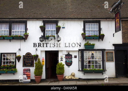 British Lion Pub dans le Bayle en Folkestone - Kent - UK Banque D'Images