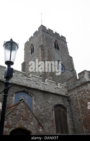 L'église paroissiale de St Mary & St Eanswythe dans le Bayle en Folkestone - Kent - UK Banque D'Images