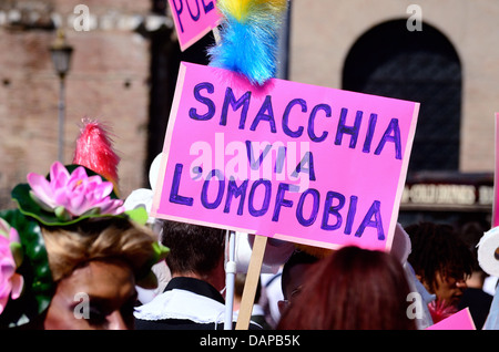 Gay pride Roma 2013 par Andrea quercioli n 4 Banque D'Images