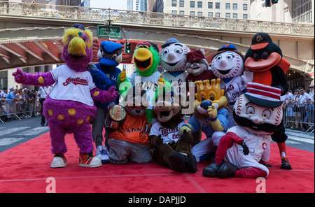 Le base-ball match des étoiles défilé tapis rouge à New York Banque D'Images