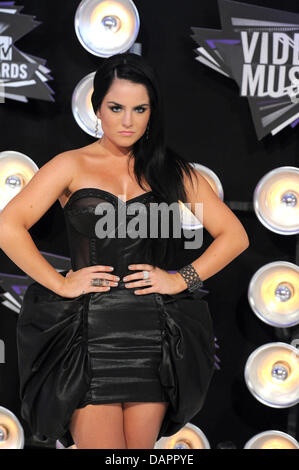 Le chanteur JoJo arrive à la 28e MTV Video Music Awards au Nokia Theatre L.A. Vivre à Los Angeles, USA, le 28 août 2011. Photo : Hubert Boesl Banque D'Images
