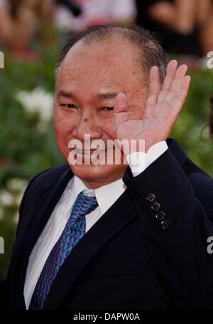 Le réalisateur John Woo arrive à la première de "Les ides de mars" au cours de la 68e Festival International du Film de Venise au Palazzo de Cinema à Venise, Italie, 31 août 2011. Photo : Hubert Boesl Banque D'Images