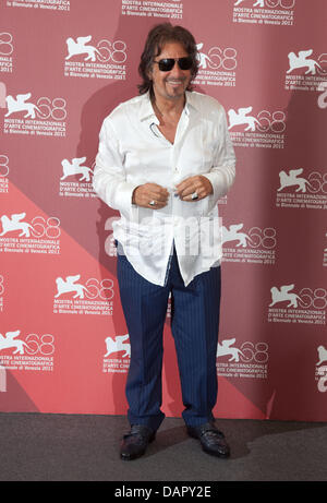 Al Pacino acteur pose après la conférence de presse de 'Wilde Salome' à la 68e Festival International du Film de Venise, la Mostra Internazionale d'Arte Cinematografica di Venezia, la Biennenale au Palazzo del Casino de Venise, Italie, le 4 septembre 2011. Photo : Hubert Boesl Banque D'Images