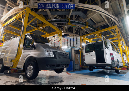 L'usine Ford à Southampton, il a peu de temps avant la fermeture en juillet 2013 Banque D'Images