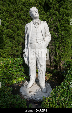 Statue de Puccini dans le jardin Glover à Nagasaki, Japon Banque D'Images